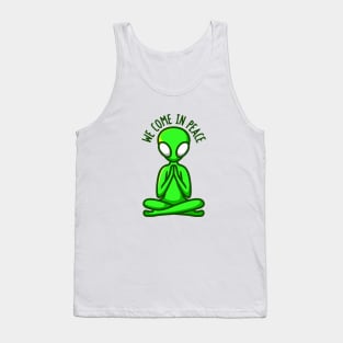 We Come In Peace Tank Top